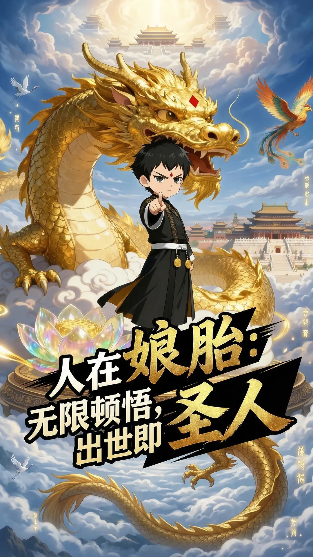 在娘胎：无限顿悟，出世即圣人